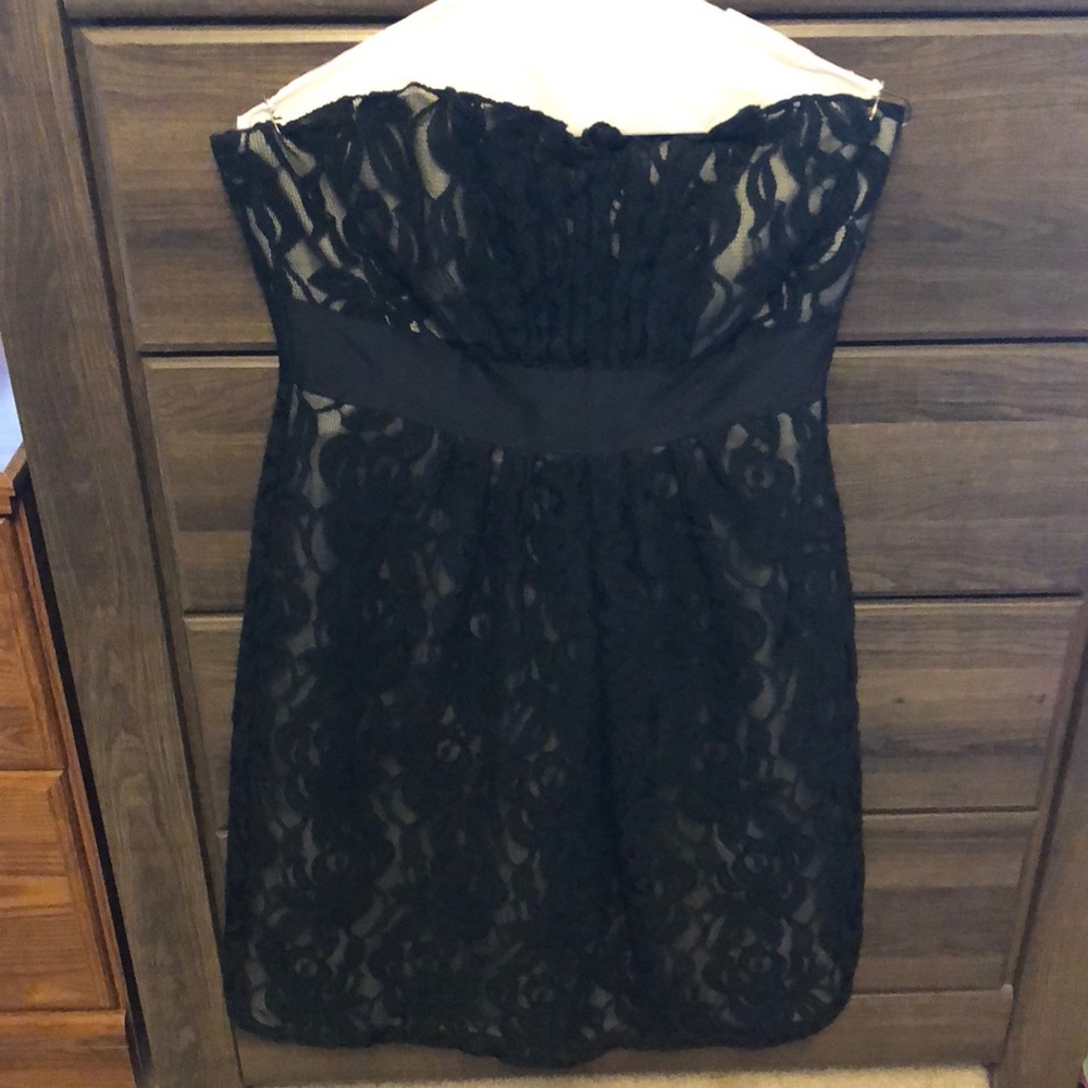 WHBM lace strapless dress
